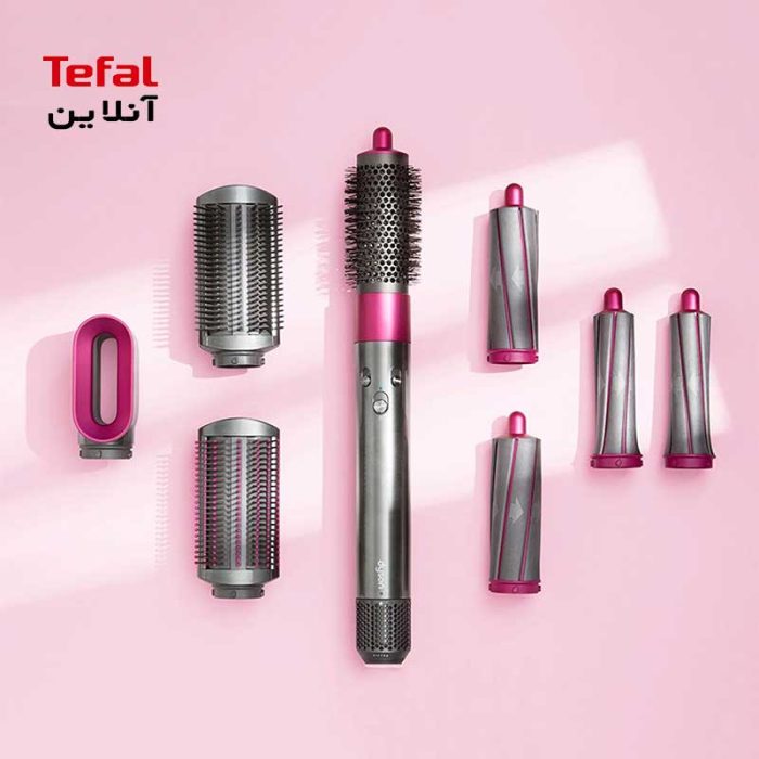 حالت‌دهنده مو airwrap سرخابی طوسی HS05 Dyson