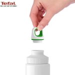 قمقمه استیل تفال طرح قطره سبز 0.6 لیتری
