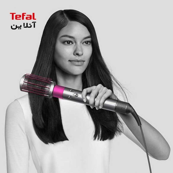 حالت‌دهنده مو airwrap سرخابی طوسی HS05 Dyson
