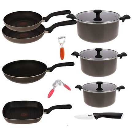 سرویس قابلمه و تابه 13 پارچه تفال مدل سو اینتنسیو So Intensive