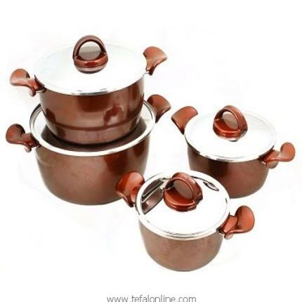 سرويس قابلمه 8 پارچه تفال مدل رد نوبل RED NOBEL