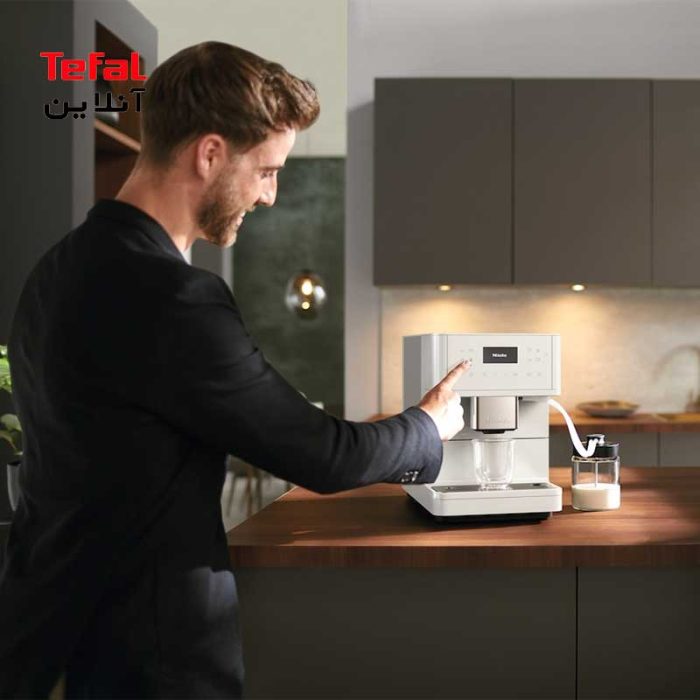 قهوه‌ساز مدل CM6160 MilkPerfection سفید میله Miele