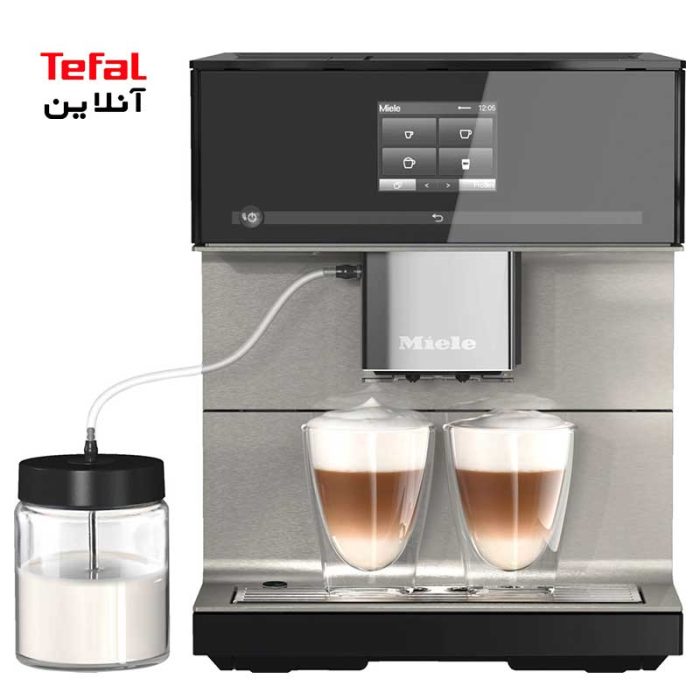 قهوه‌ساز مدل CM7550 CoffeePassion نقره‌ای میله Miele