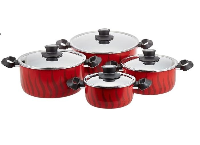 8pcs ا tempo flame2 قابلمه 8 پارچه مدل Tempo تفال