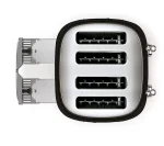 توستر اسمگ ۴ خانه مدل TSF03 مشکی