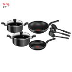 سرویس ۹ پارچه قابلمه و تابه مشکی مدل سوپر کوک Super Cook تفال